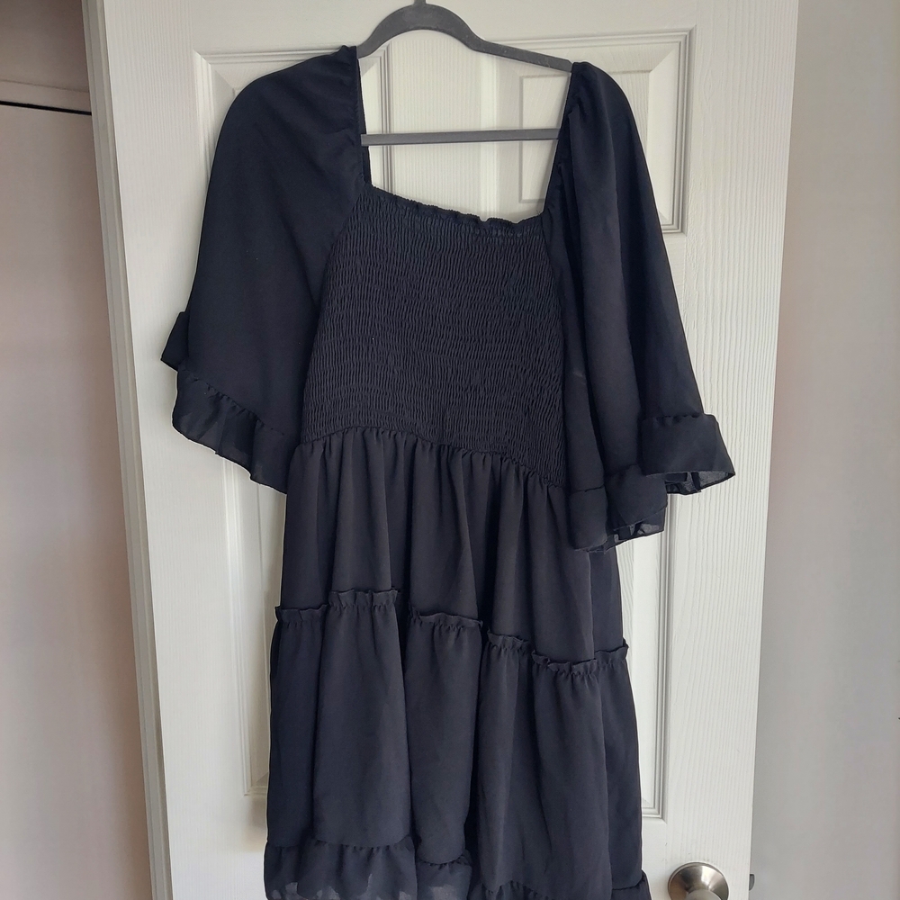 SHEIN Black Mini Dress